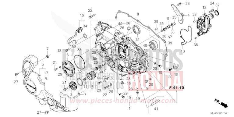 PANNEAU CARTER-MOTEUR D. (CMX1100D) de CMX 1100 "Rebel" PEARL STALLION BROWN (YR347) 2022